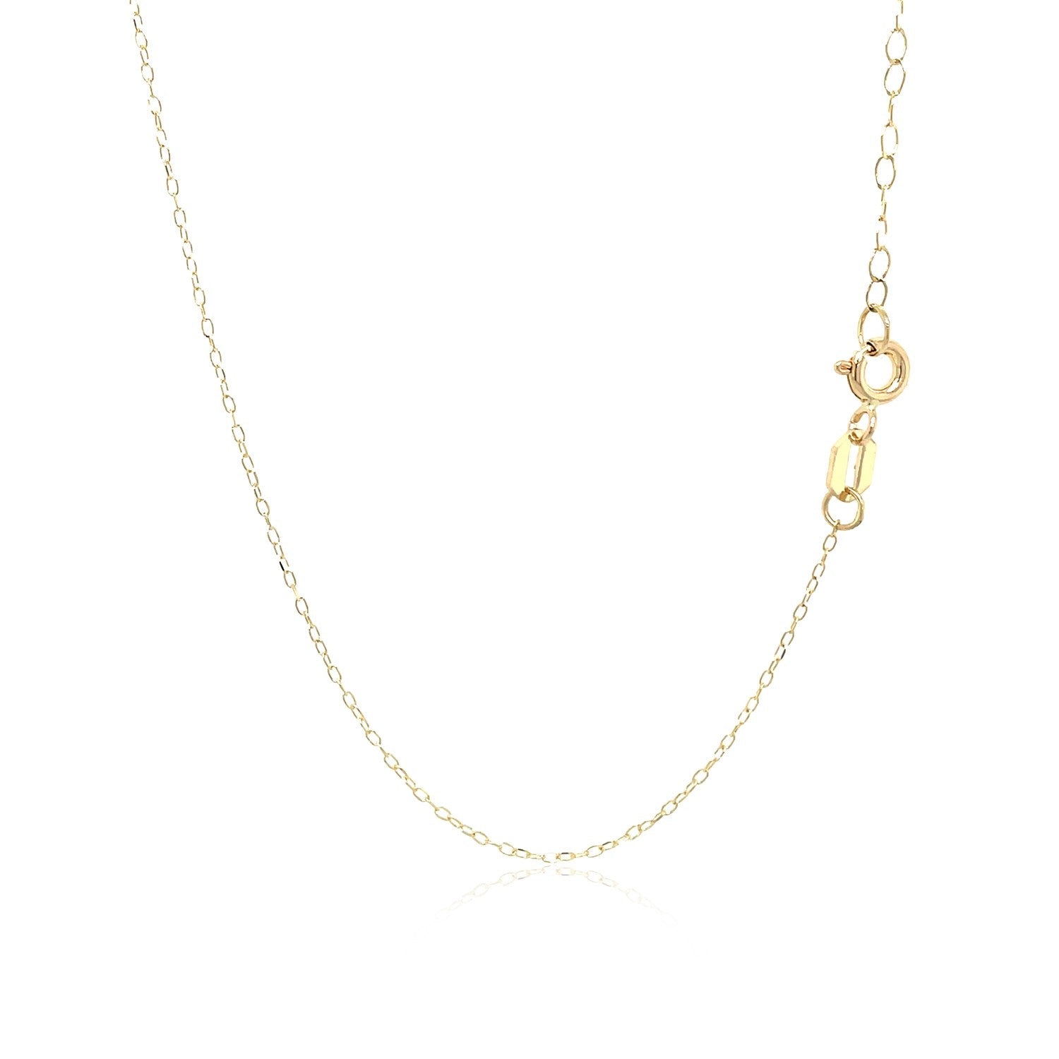 14k Yellow Gold Necklace with Dog Paw Print Symbol in Mother of Pearl-2