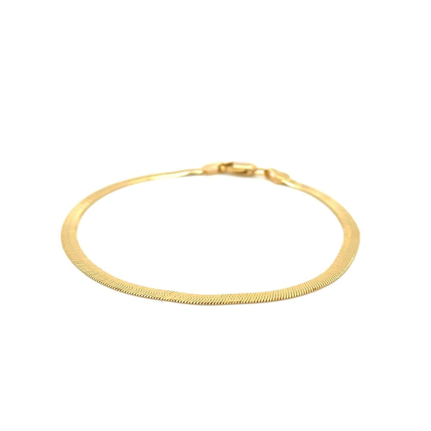 Imperial Herringbone Bracelet in 10k Yellow Gold (2.8 mm)-1