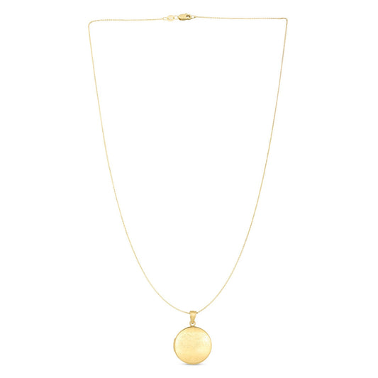 14k Yellow Gold Tree of Life Locket Necklace-0