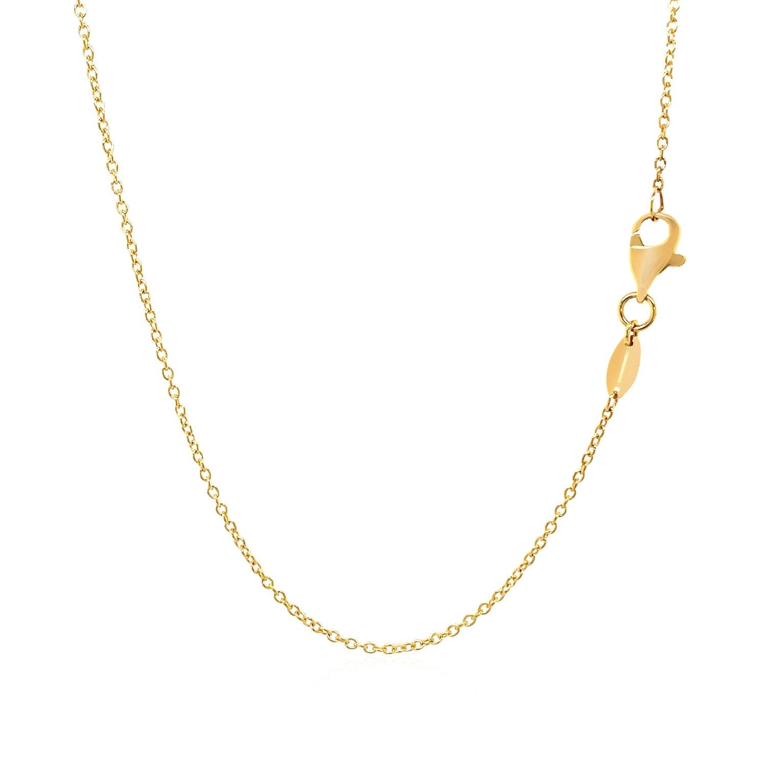 14k Two-Tone Gold Chain Necklace with Polished Infinity Stations-2