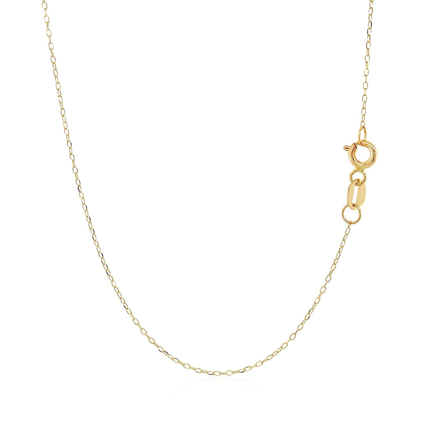14k Yellow Gold Necklace with Hand of Hamsa Symbol in Mother of Pearl-1
