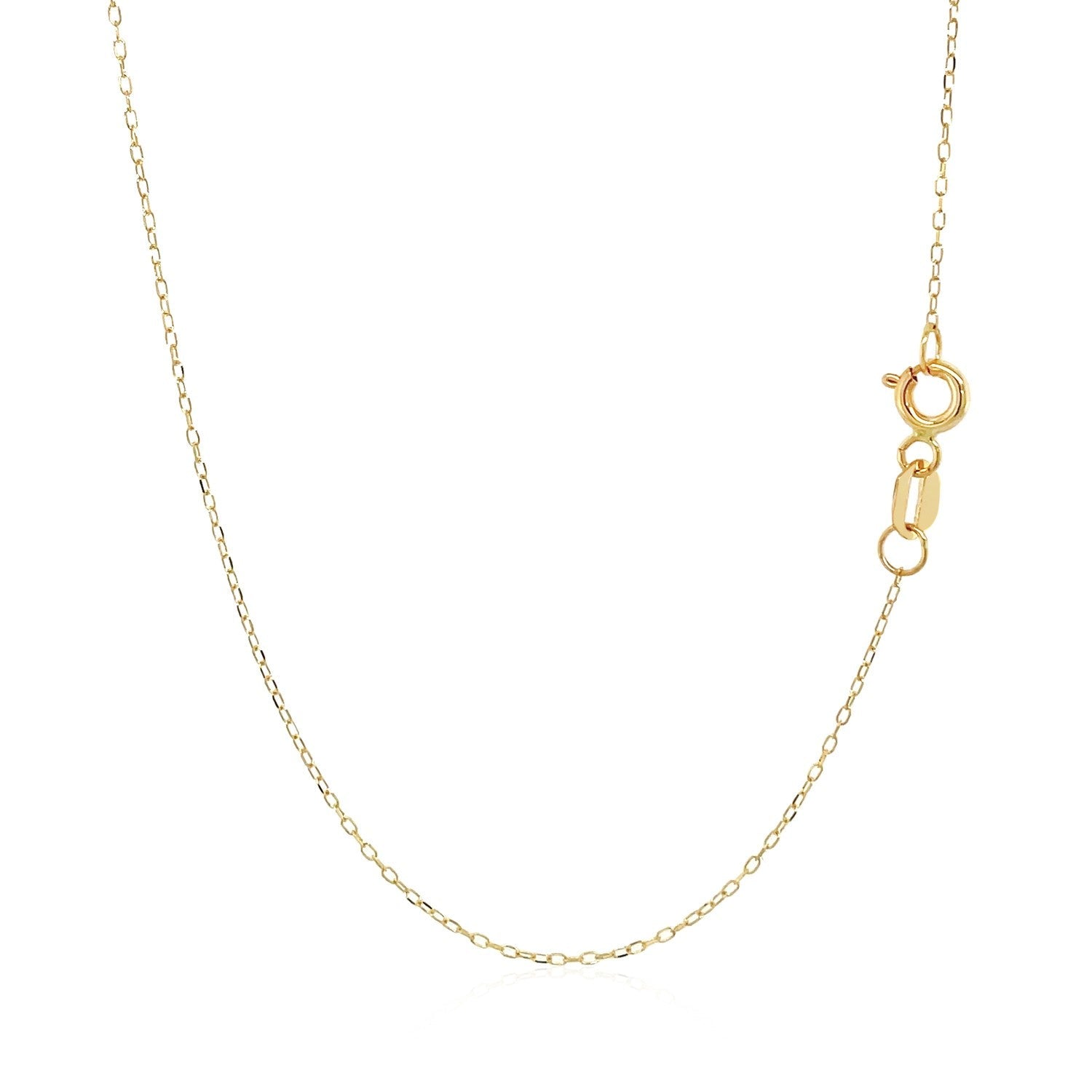 14k Yellow Gold Necklace with Hand of Hamsa Symbol in Mother of Pearl-1