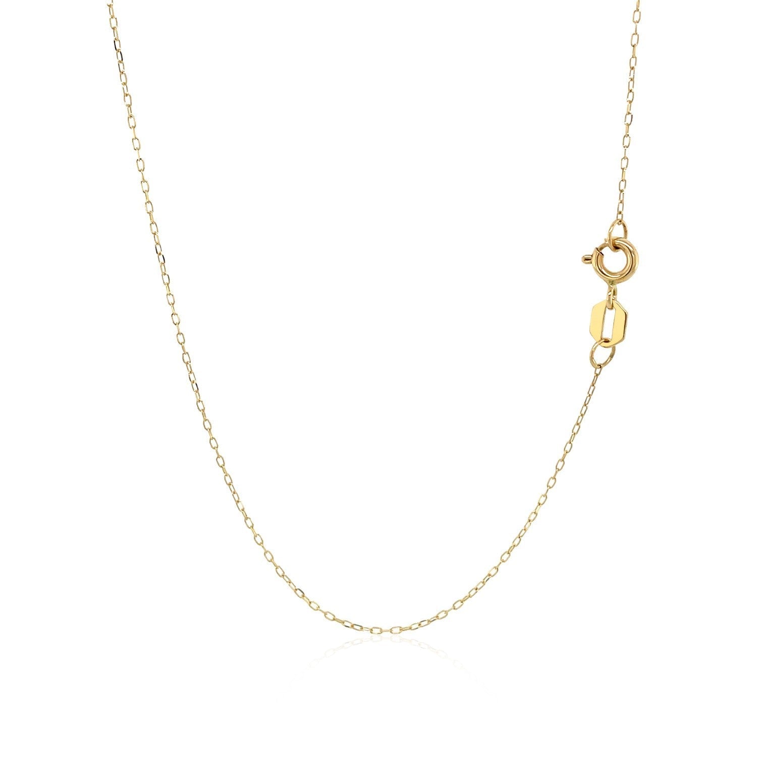 14K Yellow Gold Hand of Hamsa Necklace-1
