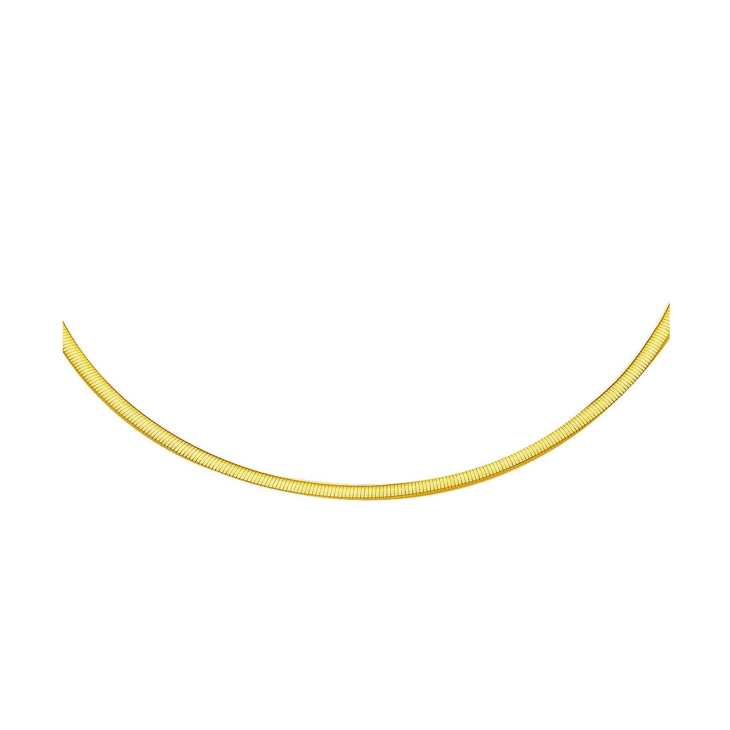 2.5mm 14k Two Tone Gold Reversible Omega Necklace-0