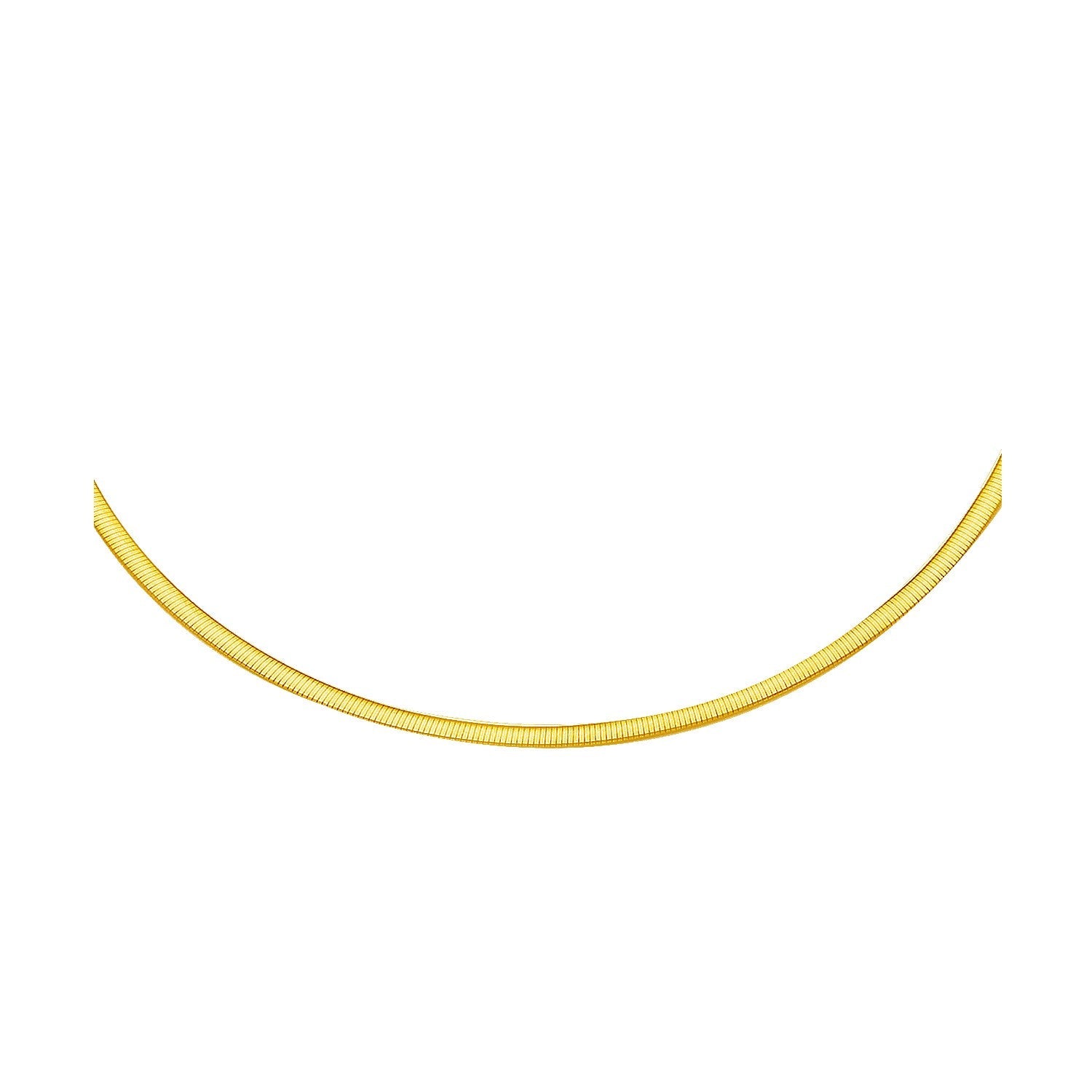 2.5mm 14k Two Tone Gold Reversible Omega Necklace-0