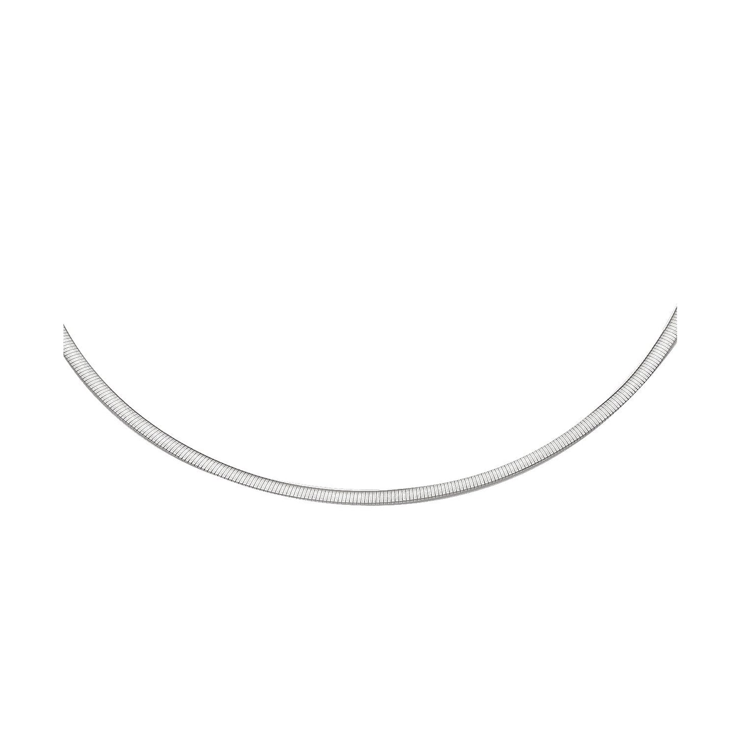 2.5mm 14k Two Tone Gold Reversible Omega Necklace-1