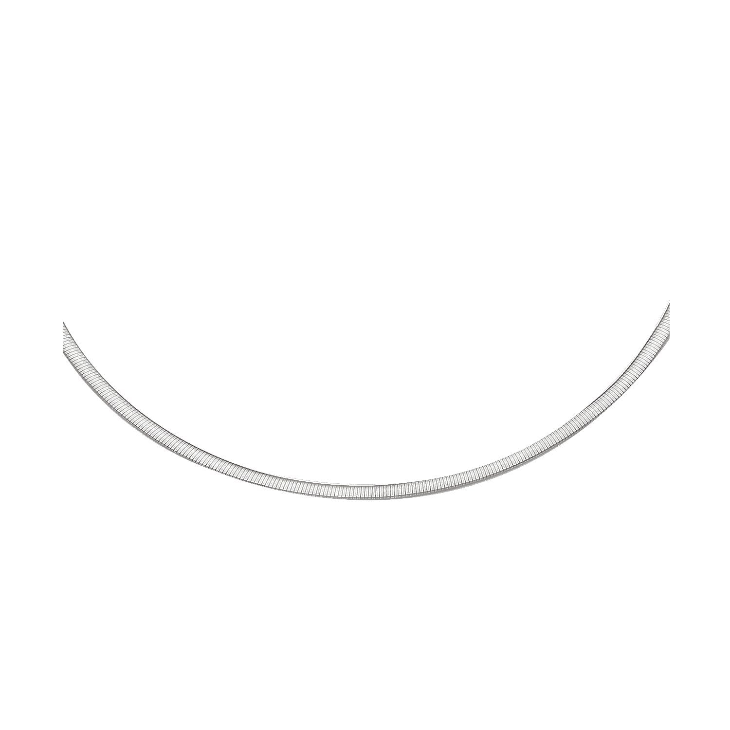 2.5mm 14k Two Tone Gold Reversible Omega Necklace-1
