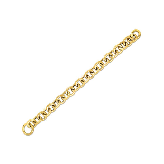 14k Yellow Gold Round Link Bracelet-0