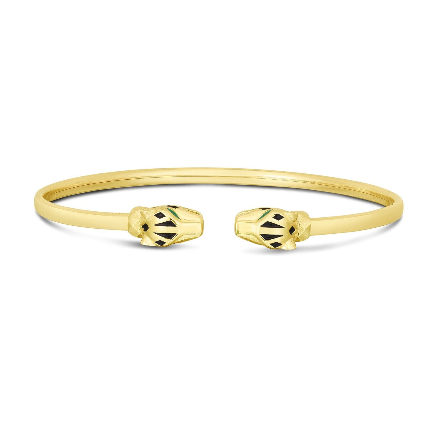 14k Yellow Gold Panther Bangle-1