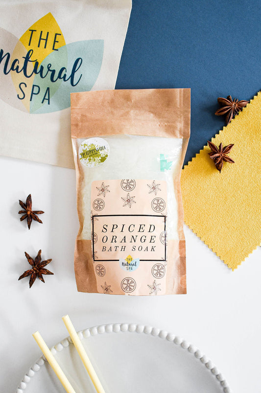 225g Spiced Orange Bath Salts - Compostable pouch-0