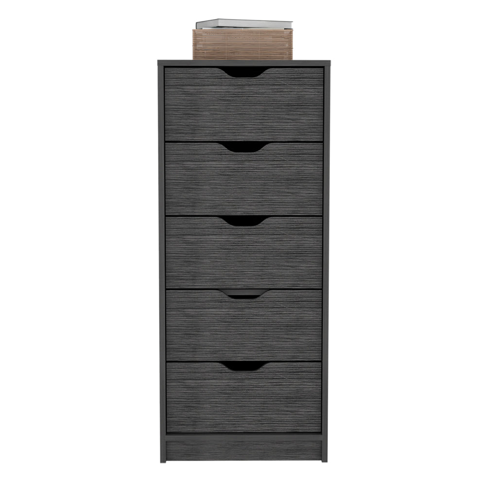 Kamran Dresser,Kamran, Five Drawer Narrows, Smokey Oak Finish-2