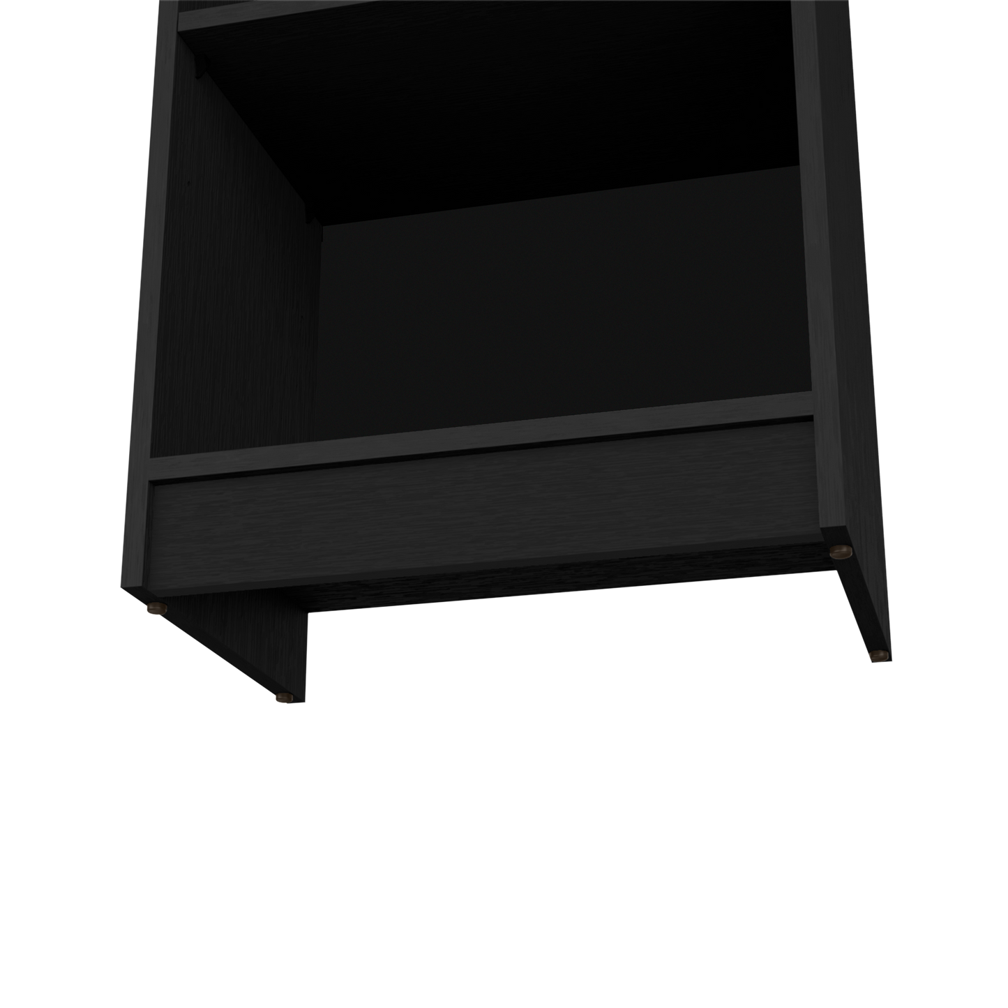 Bookcase XS Benzoni, Slim Design and Spacious Display, Black Wengue Finish-3