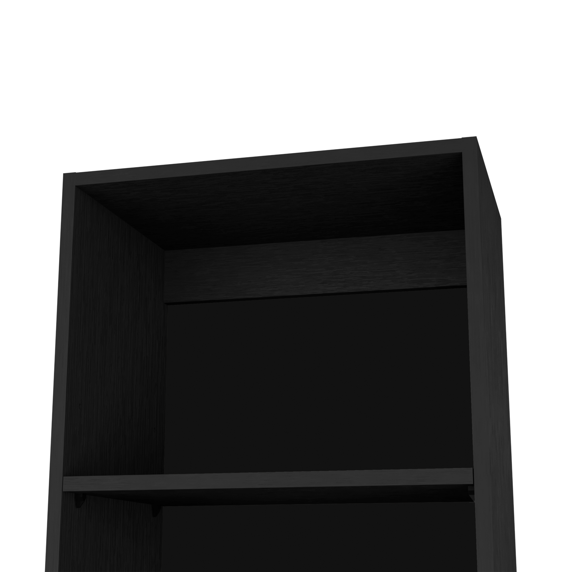 Bookcase XS Benzoni, Slim Design and Spacious Display, Black Wengue Finish-4