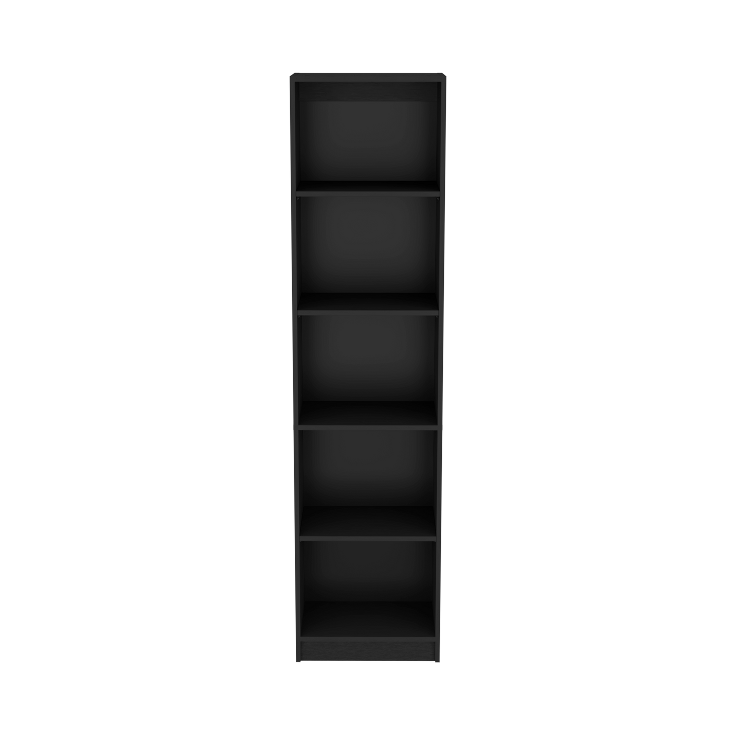 Bookcase XS Benzoni, Slim Design and Spacious Display, Black Wengue Finish-6