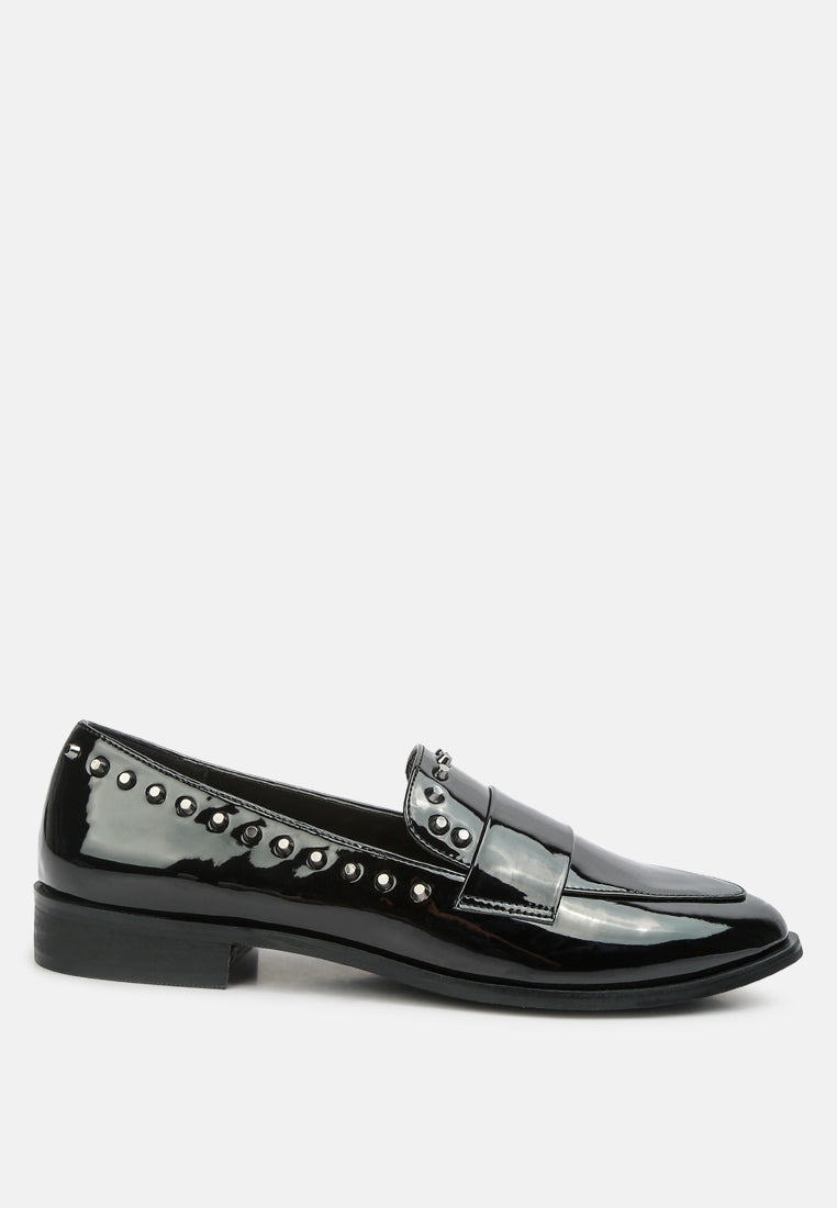 emilia patent stud penny loafers-10