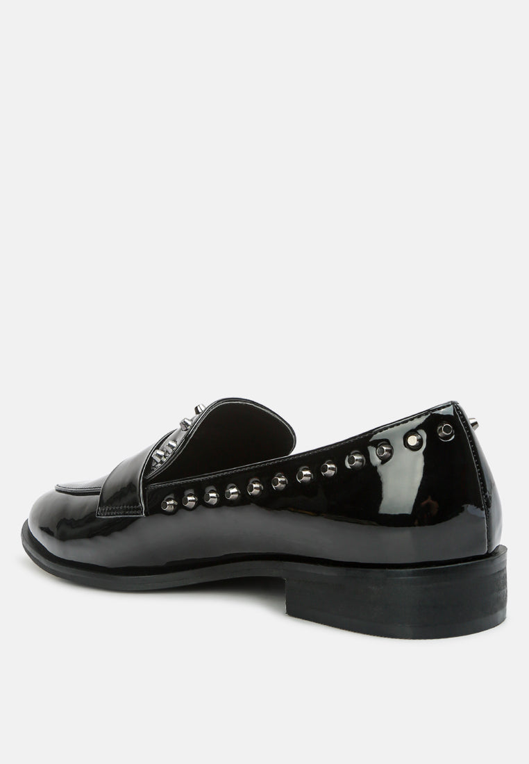 emilia patent stud penny loafers-12