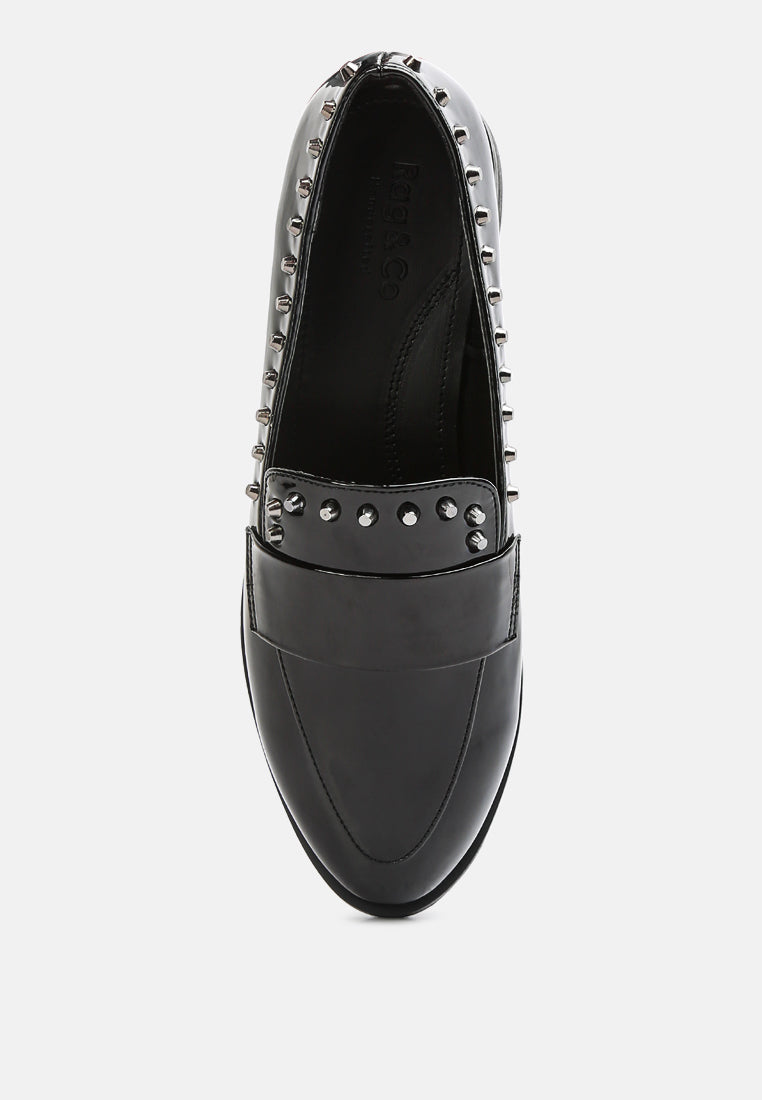 emilia patent stud penny loafers-13