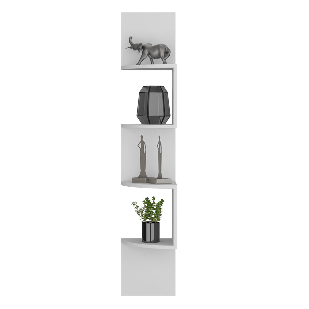 Shelve Crestone, 4-Tier Open Shelving, White Finish-1