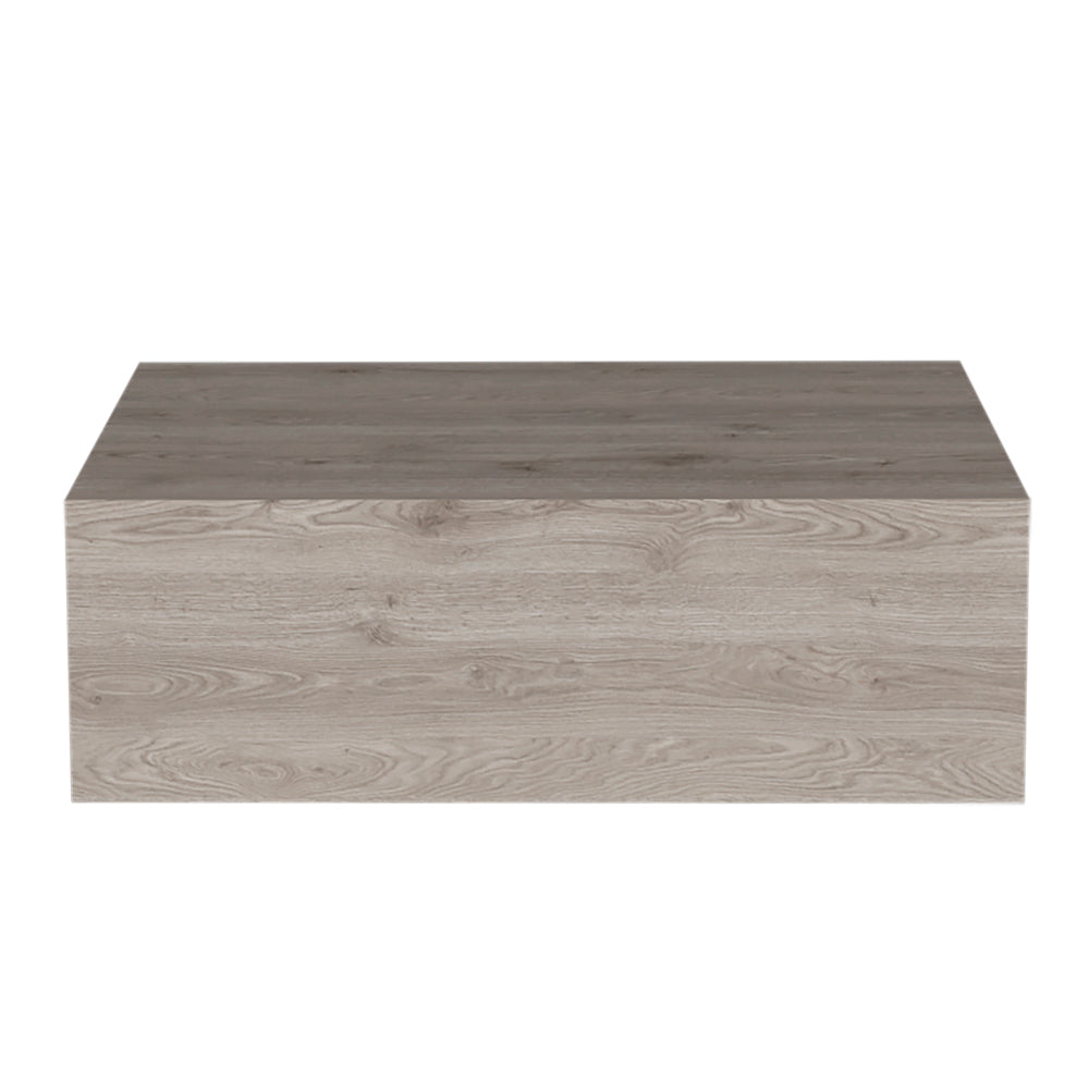 Floating Nightstand Isola, Sleek Wall-Mounted Design with 1-Drawer, Light Gray Finish-6