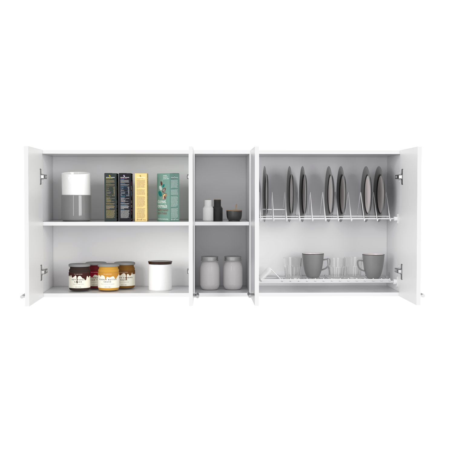 Wall Cabinet Ontario, Double Door, White Finish-5