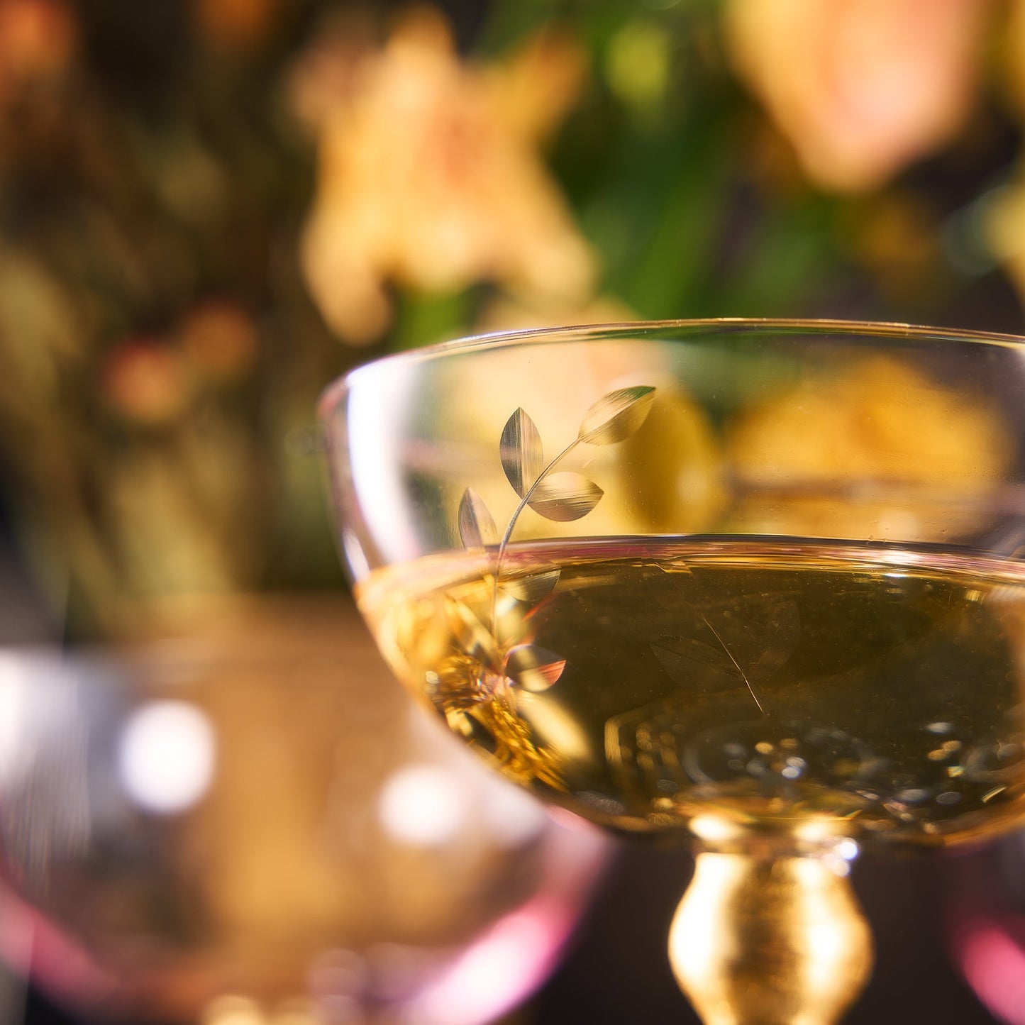 Colored Coupe Art Deco Glasses, Gold | Set of 4 | 8 oz Classic Cocktail Glassware for Champagne, Martini, Manhattan, Sidecar, Crystal Speakeasy Style Goblets Stems (Pink)-4