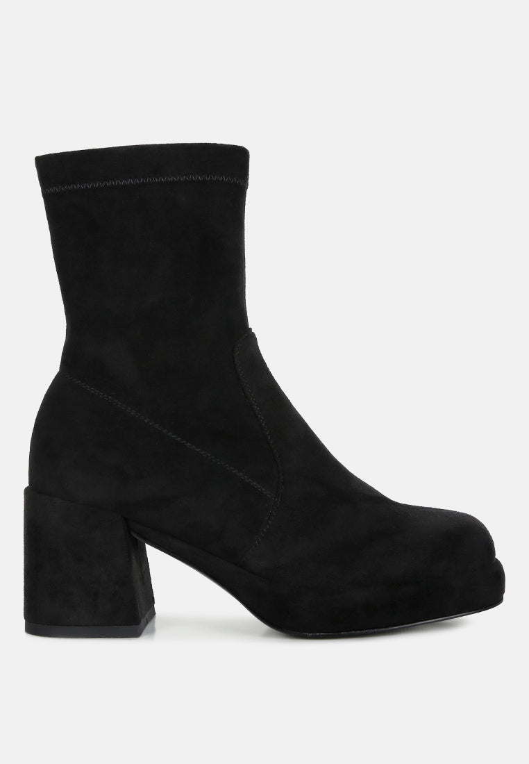 two-cubes suede platform ankle boots-7