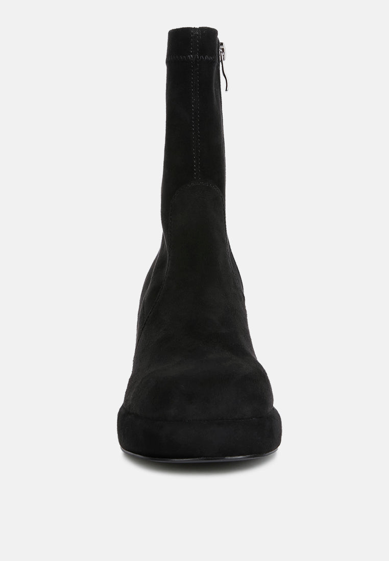 two-cubes suede platform ankle boots-9