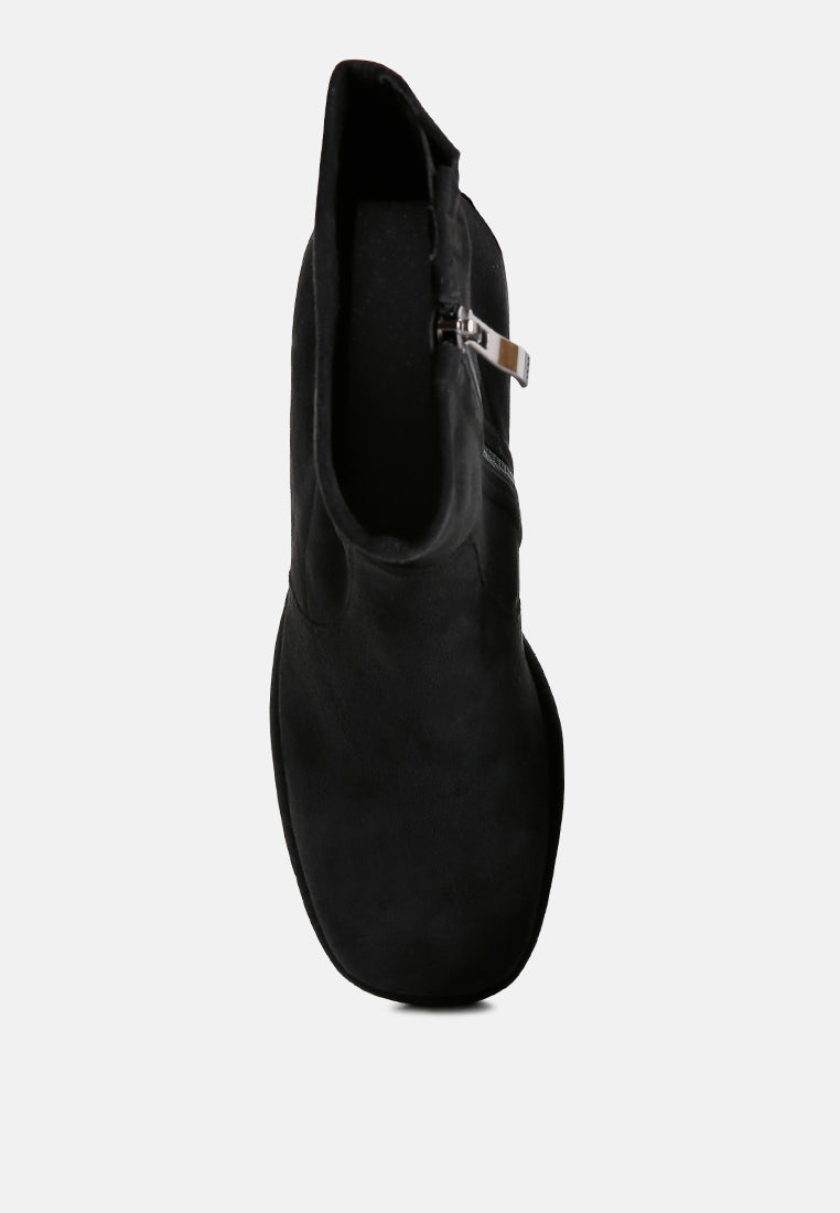 two-cubes suede platform ankle boots-12