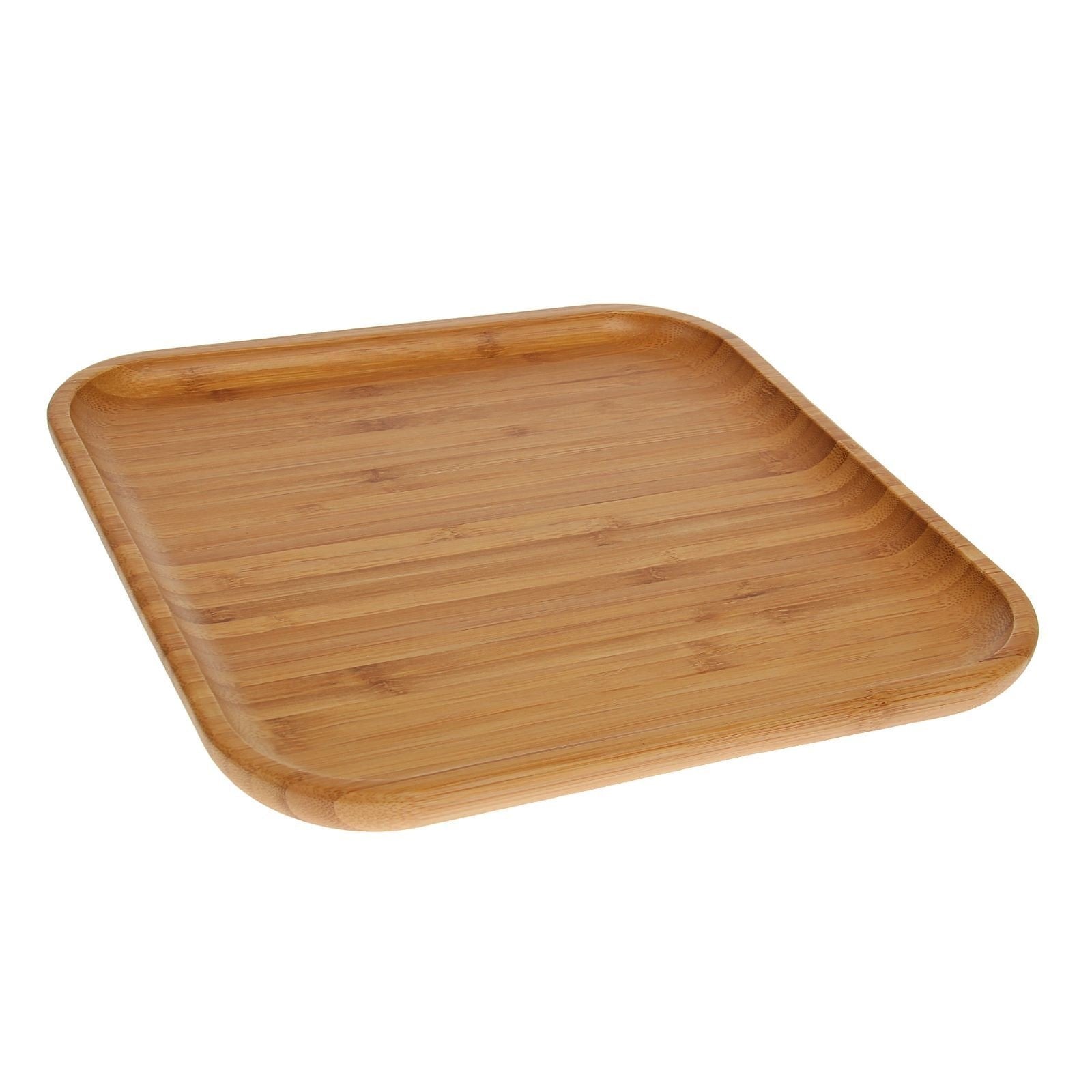 Bamboo Square Plate 11" inch X 11" inch |For Appetizers / Barbecue / Steak-3