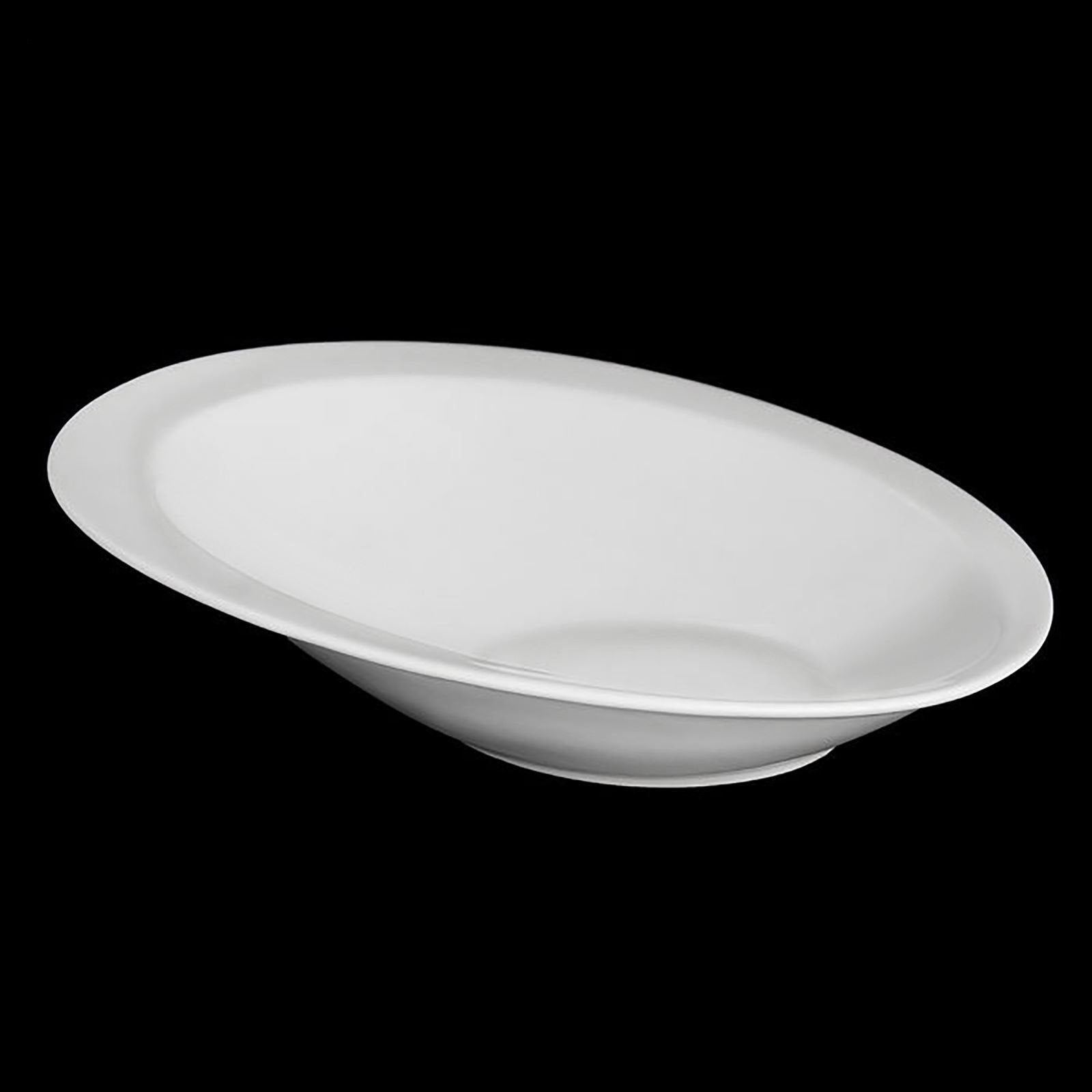 White Ceaser Salad Bowl 11" inch X 7.5 | 27.5 X 18.5 Cm-1