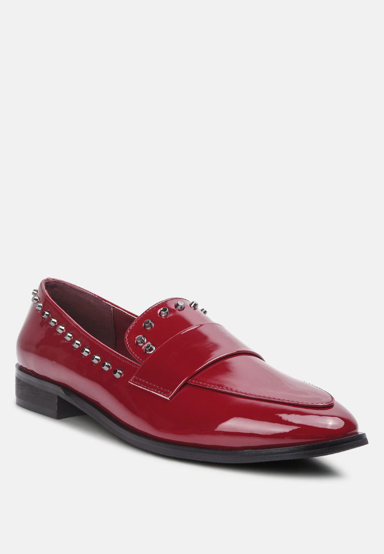 emilia patent stud penny loafers-1