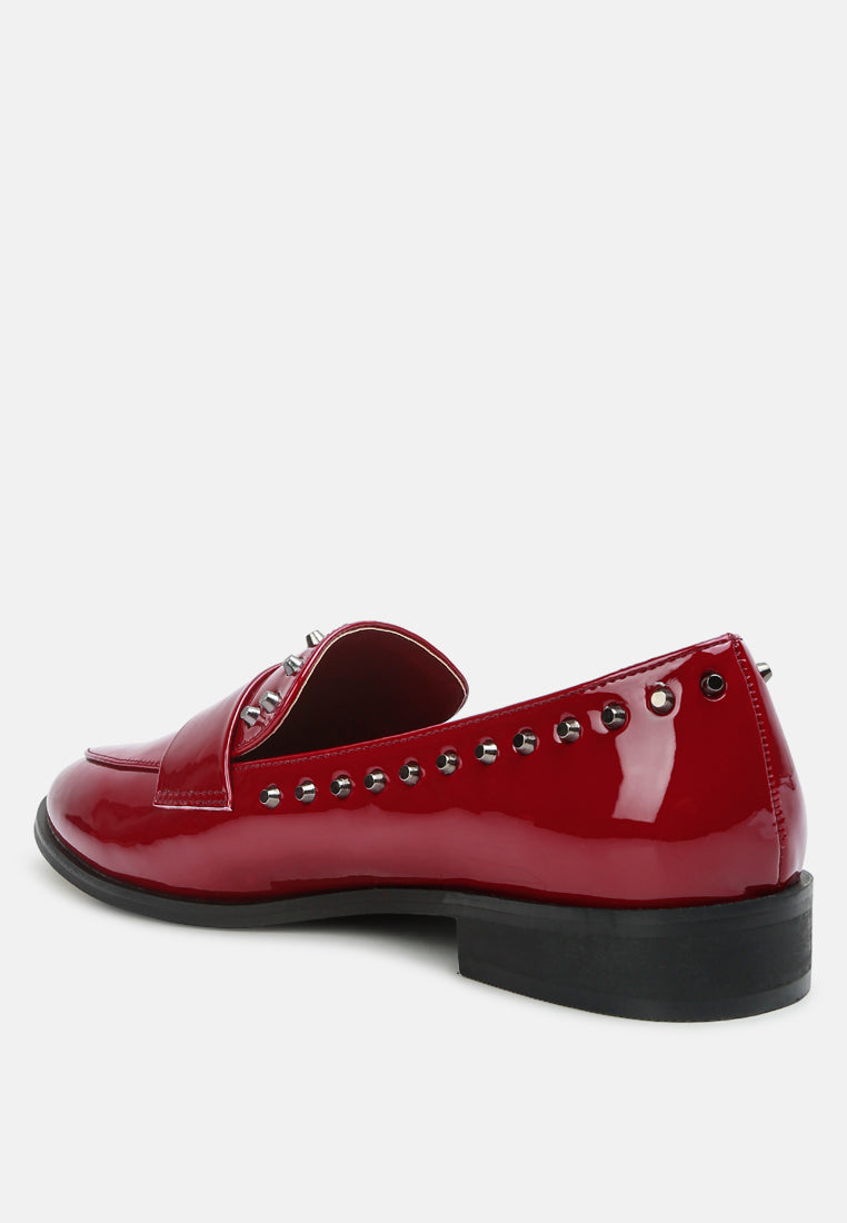 emilia patent stud penny loafers-2