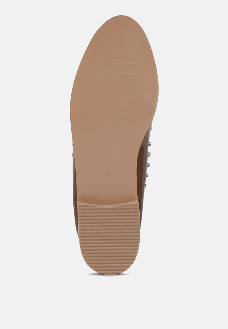 emilia patent stud penny loafers-9