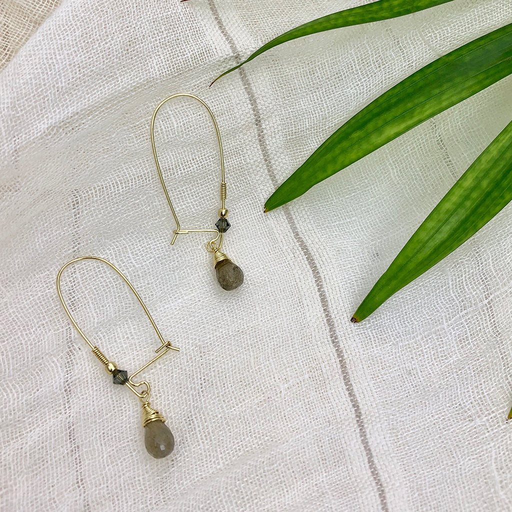 Labradorite Drop Earrings-1