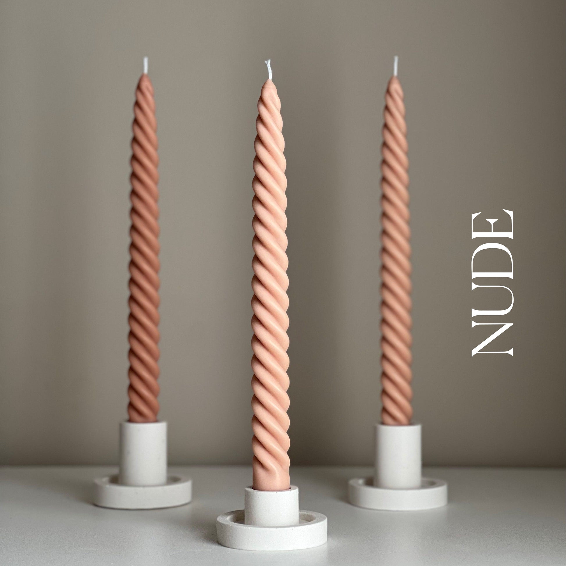 Bulk Tall Twisted Taper Candles-2