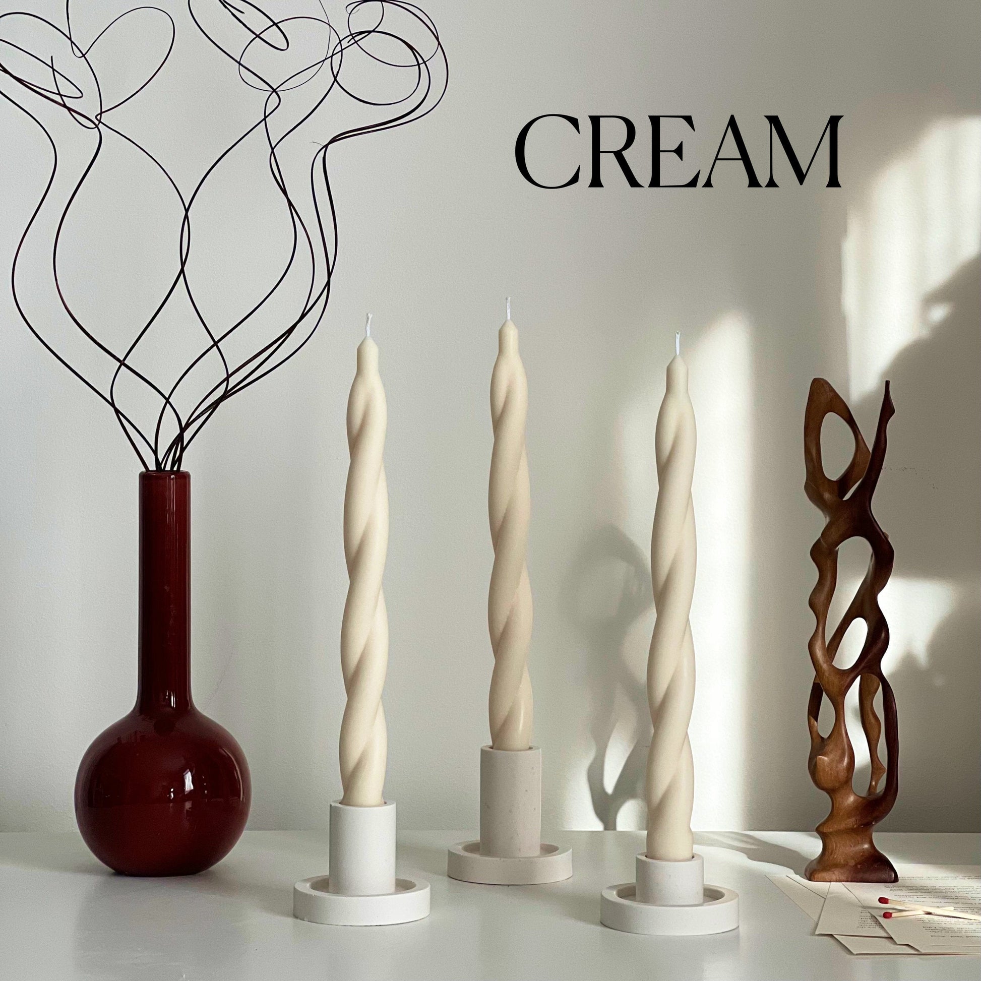 Bulk Tall Twisted Taper Candles-3