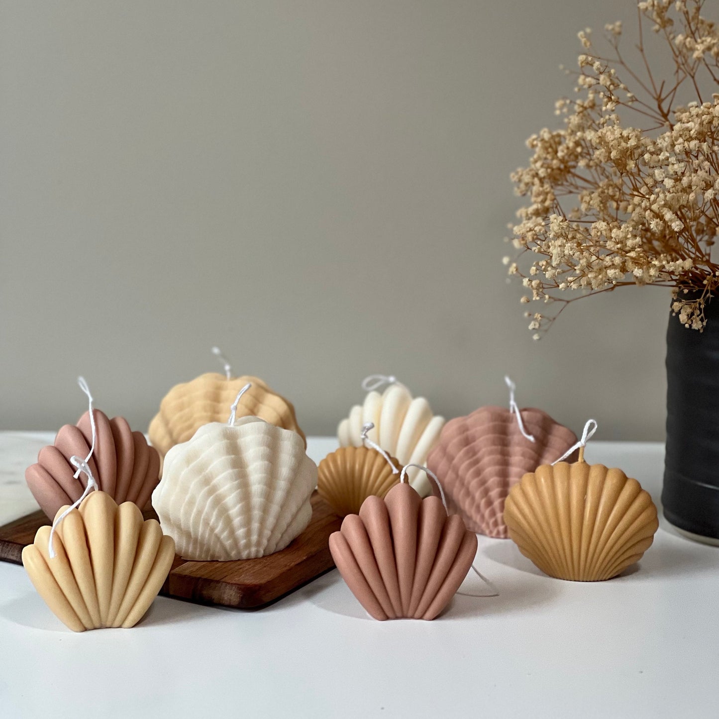 Large Sea Shell Candle-5