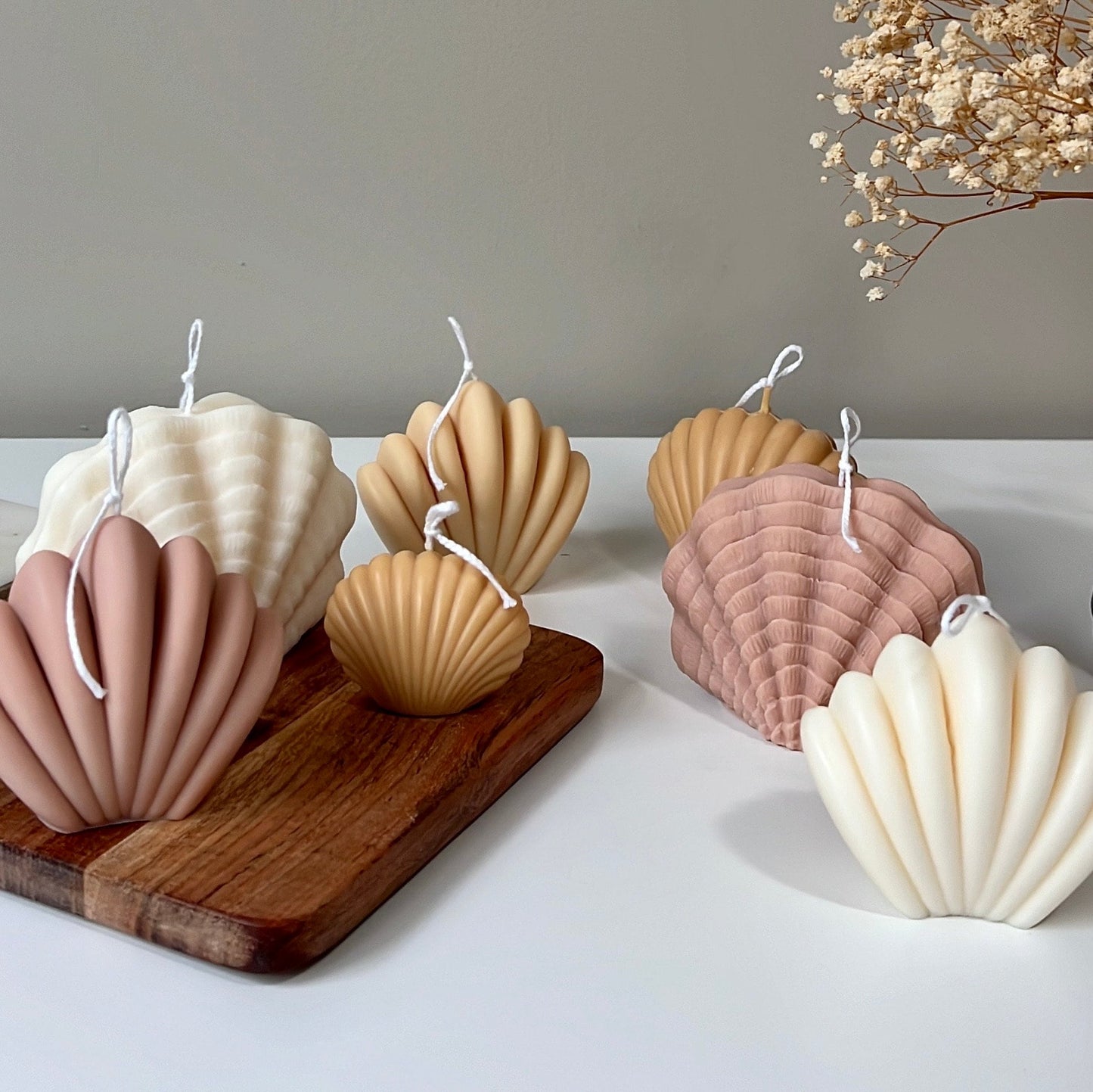 Large Sea Shell Candle-6