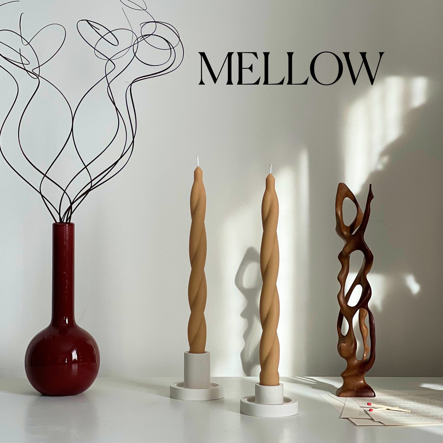 Bulk Tall Twisted Taper Candles-4