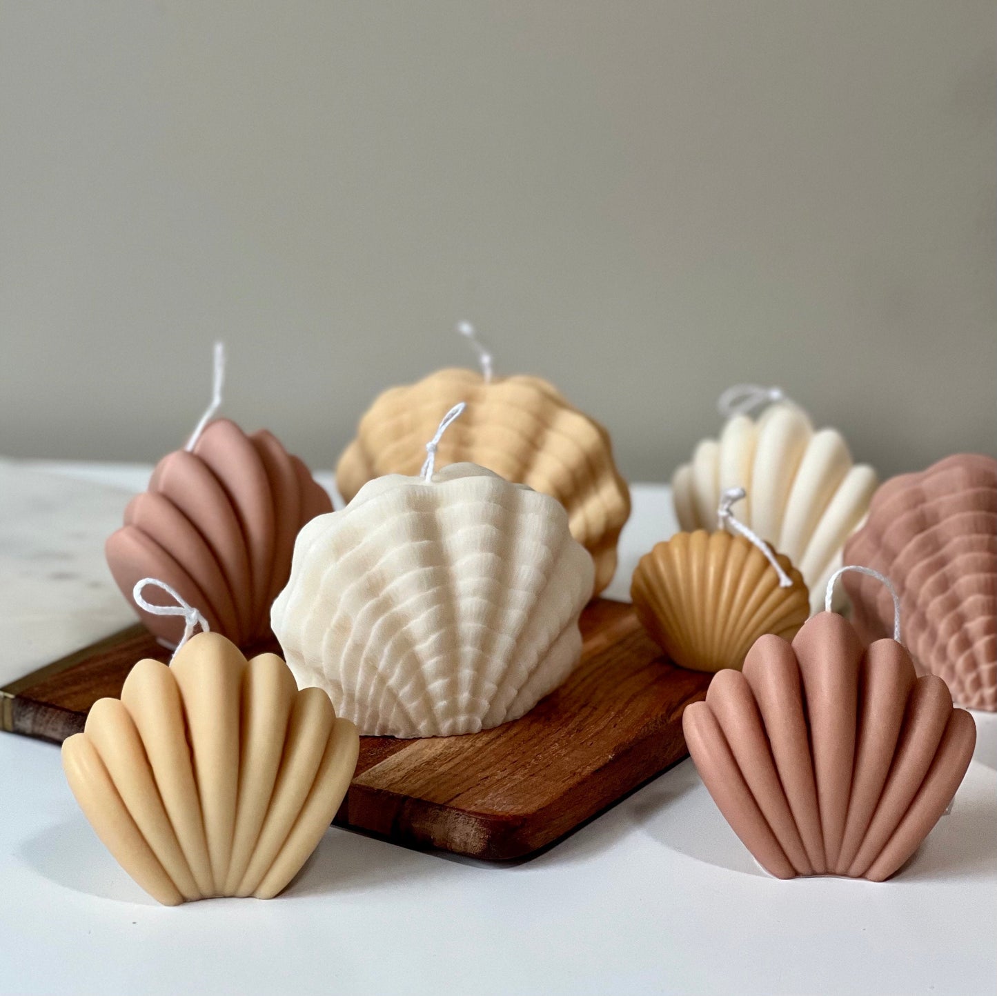Large Sea Shell Candle-2