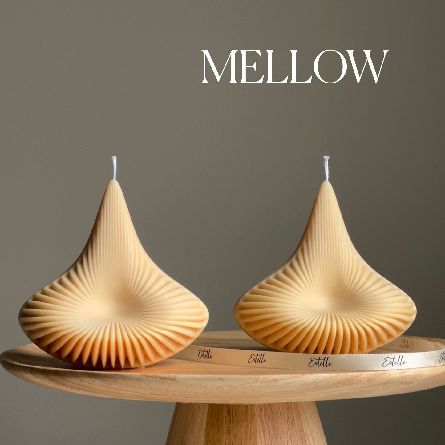 Ribbed Pyramid Lantern Candle-3