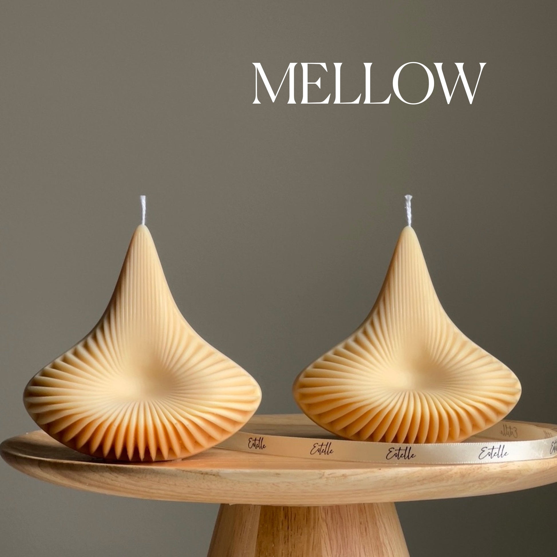 Ribbed Pyramid Lantern Candle-3