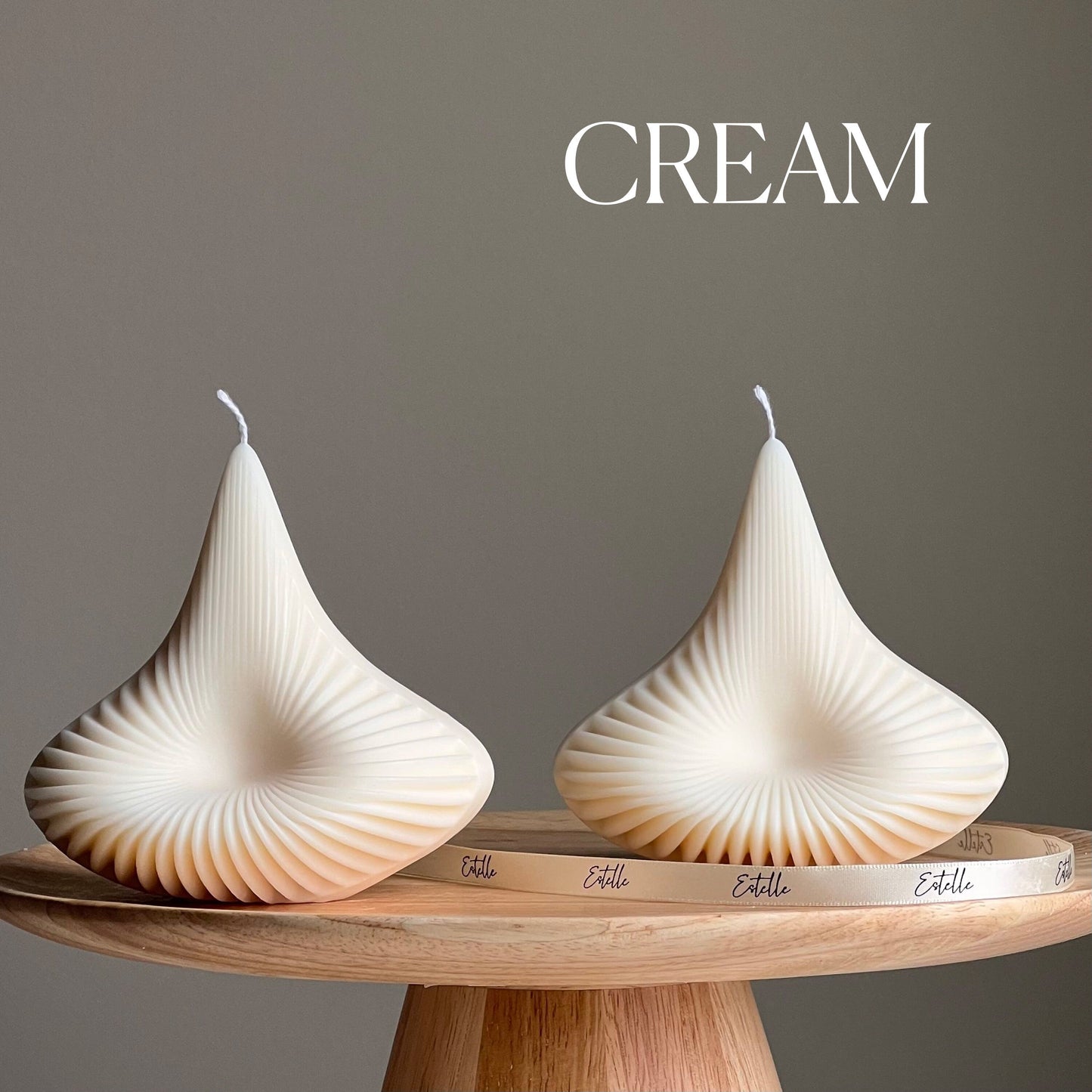 Ribbed Pyramid Lantern Candle-2