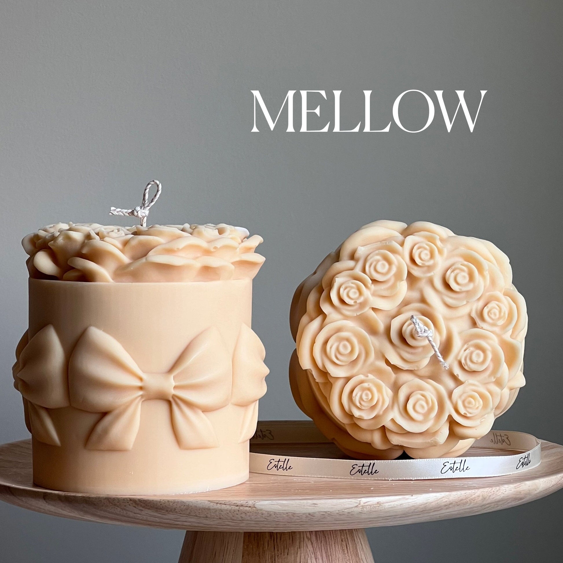 Big Rose Basket Candle-5