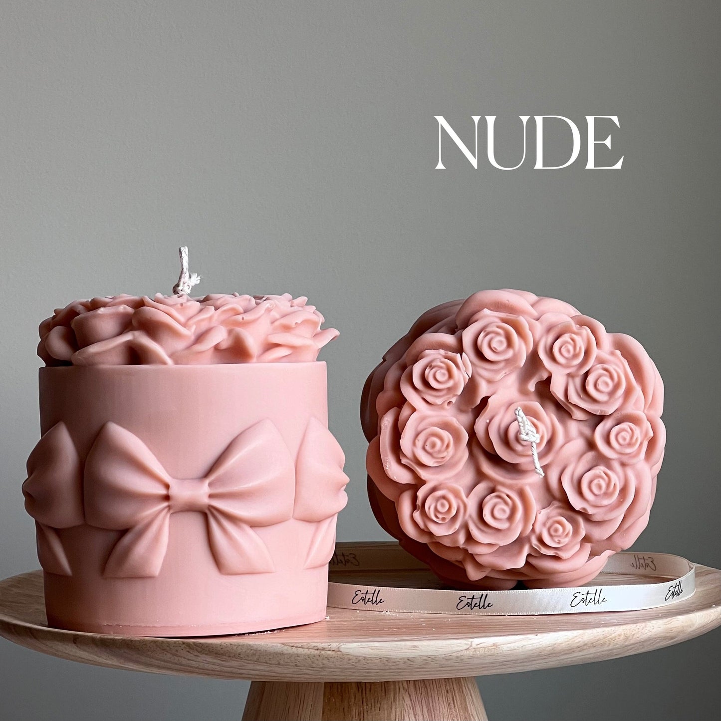 Big Rose Basket Candle-3