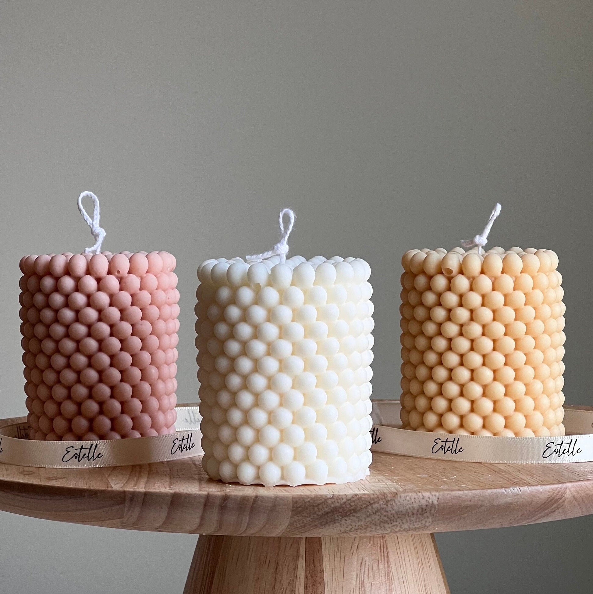Bubble Pillar Candle-0