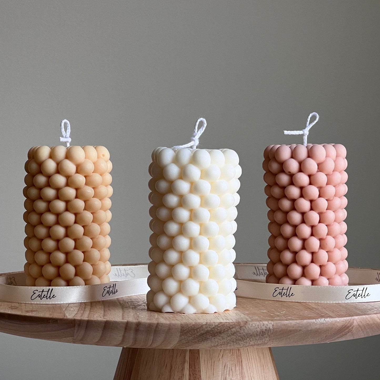 Bubble Pillar Candle-0