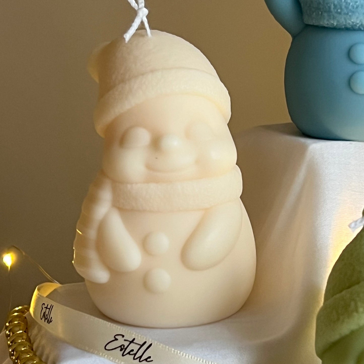 Cute Christmas Snowman Candle-4