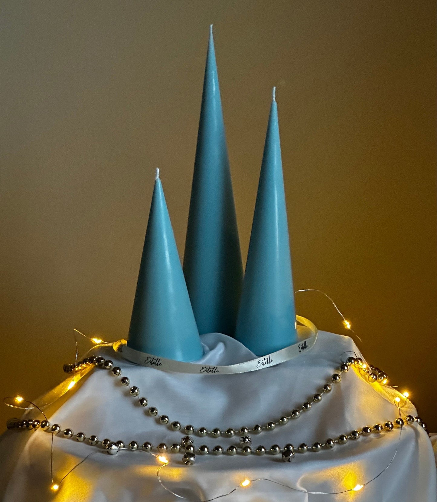 Minimalist Christmas Cone Candle Set-3