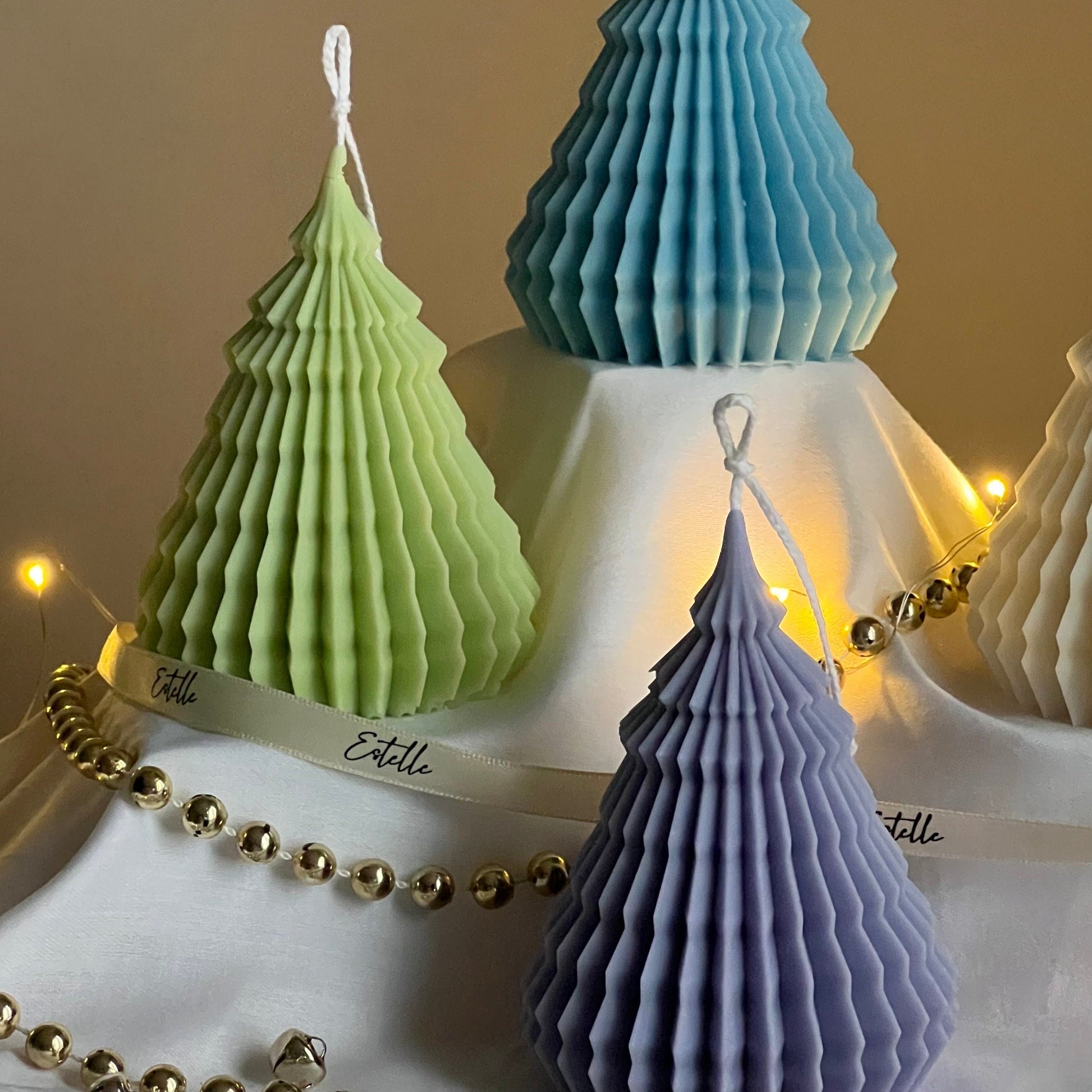 Origami Christmas Tree Candle-2